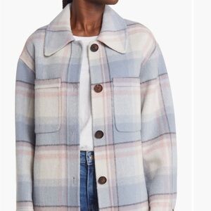 Rails Plaid Utility Jacket in Blue and Pink